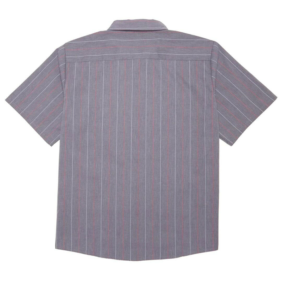 Baker - Torqued Pins Work Shirt Grey Pinstripe.