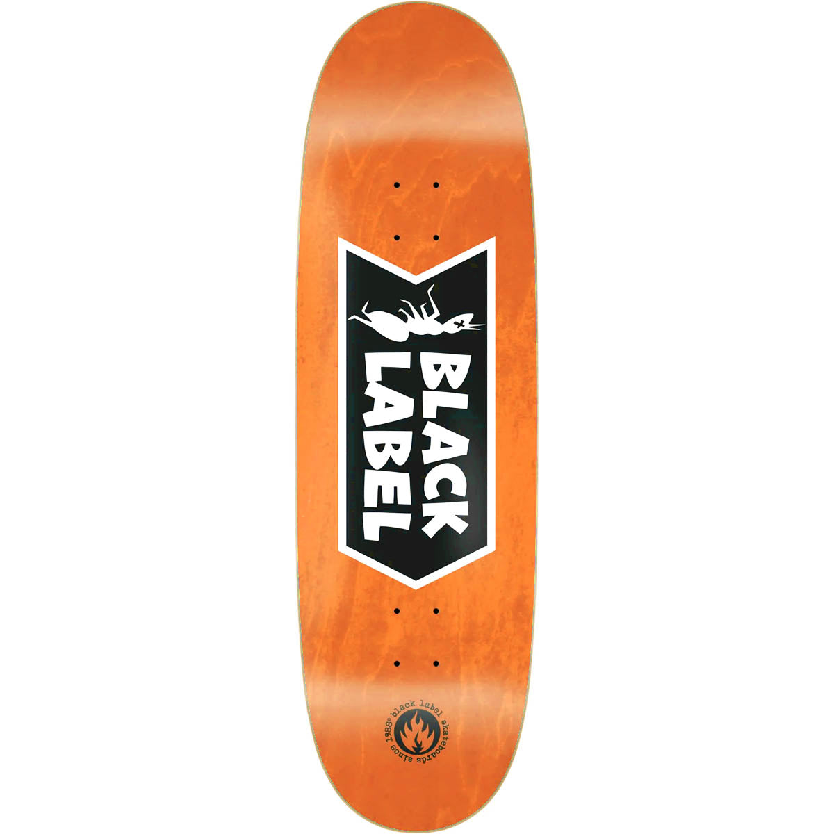 Black Label Ant Logo Orange 9.5 Skateboard Deck