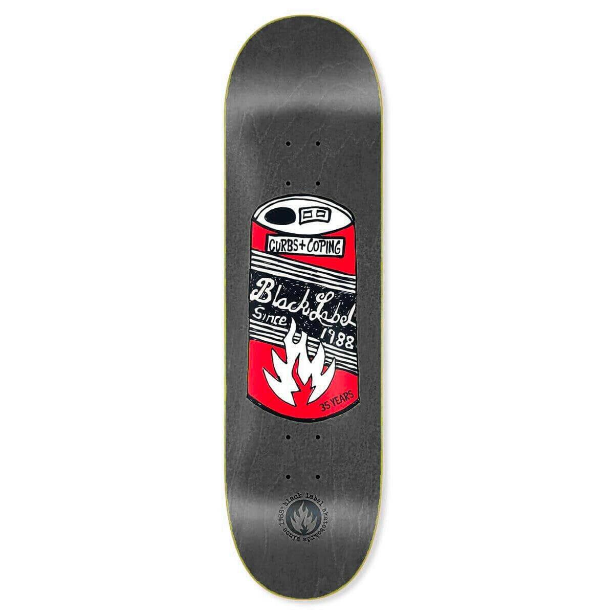 Black Label - 35 Years Can 9.0 Skateboard Deck.