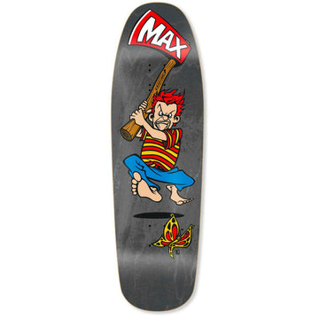 Black Label - Max Evans Axe Black 9.625 Reissue Skateboard Deck.