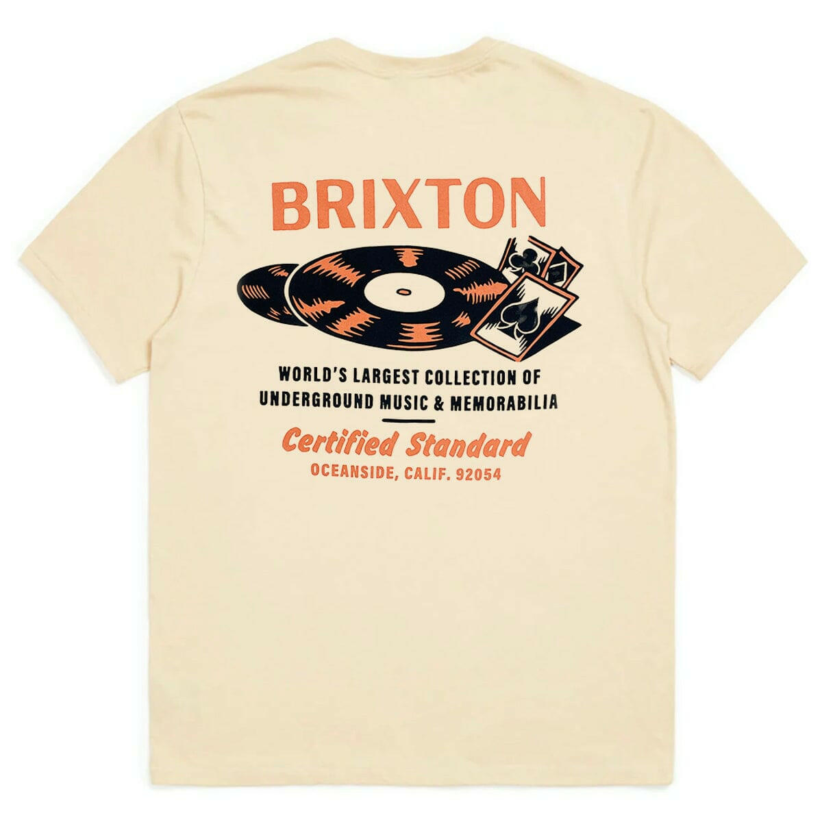 Brixton - Hubbard Tee Cream Worn Wash.