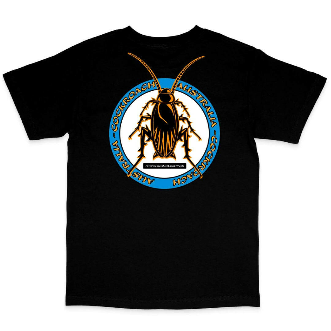 Cockroach - Classic Roach Tee Black/Orange/Blue.