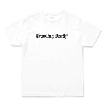 Crawling Death - Gothic Logo Tee White.