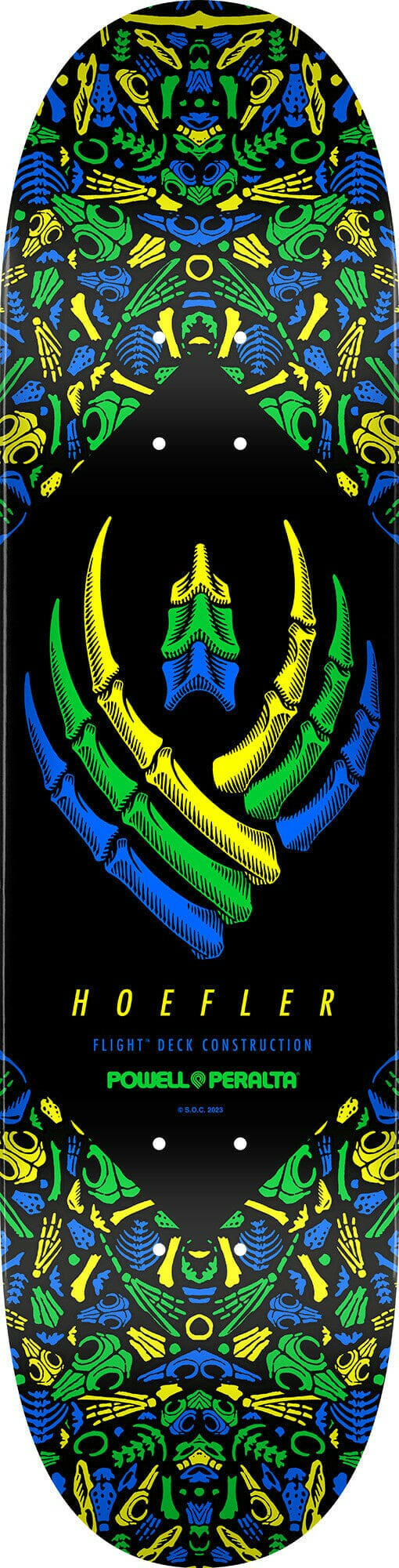 Powell Peralta - Kelvin Hoefler Bones Flight 247 8.0 Skateboard Deck.