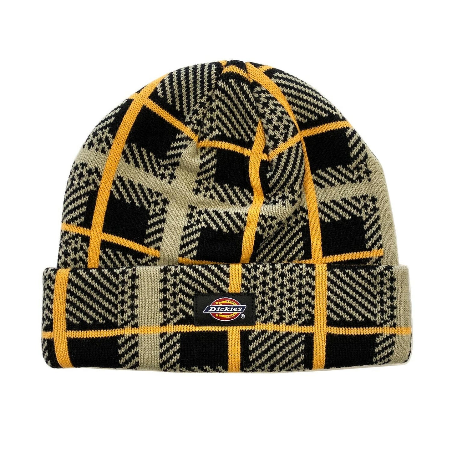 Dickies - Classic Label Plaid Beanie Desert Sand.