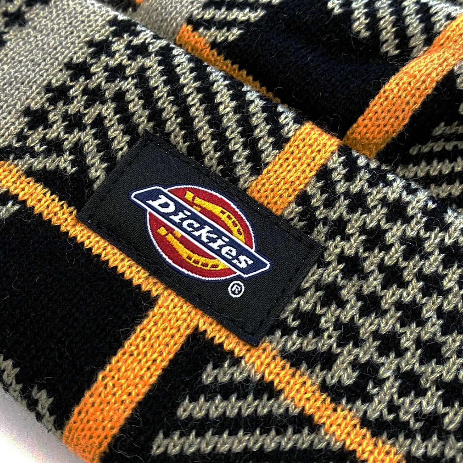 Dickies - Classic Label Plaid Beanie Desert Sand.