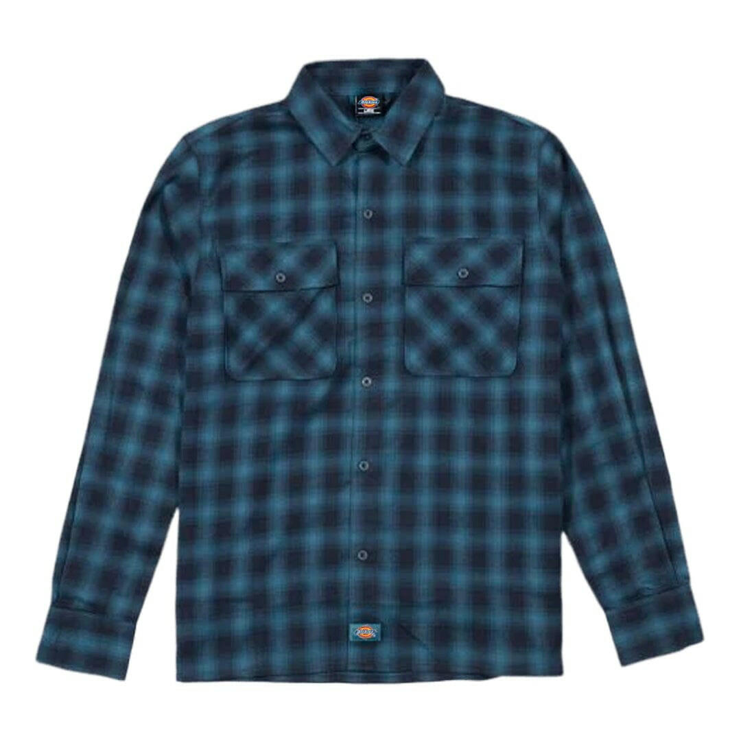 Dickies - Houston Plaid Flannel Shirt Dark Lincoln Green.
