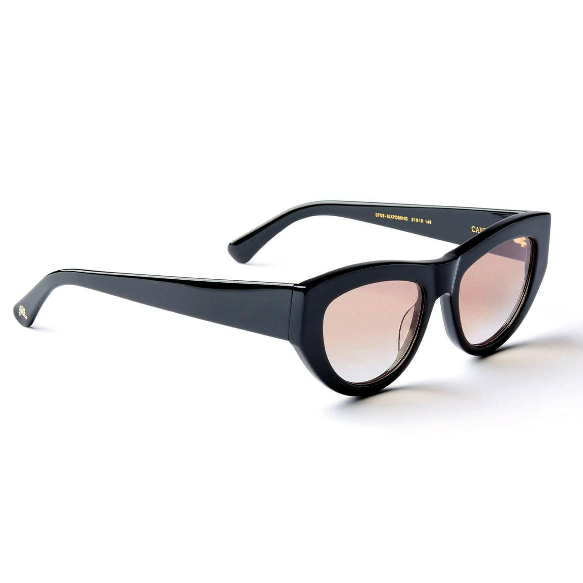 Epokhe - Candy X Flowershop Sunglasses Black Polished/Brown Gradient.
