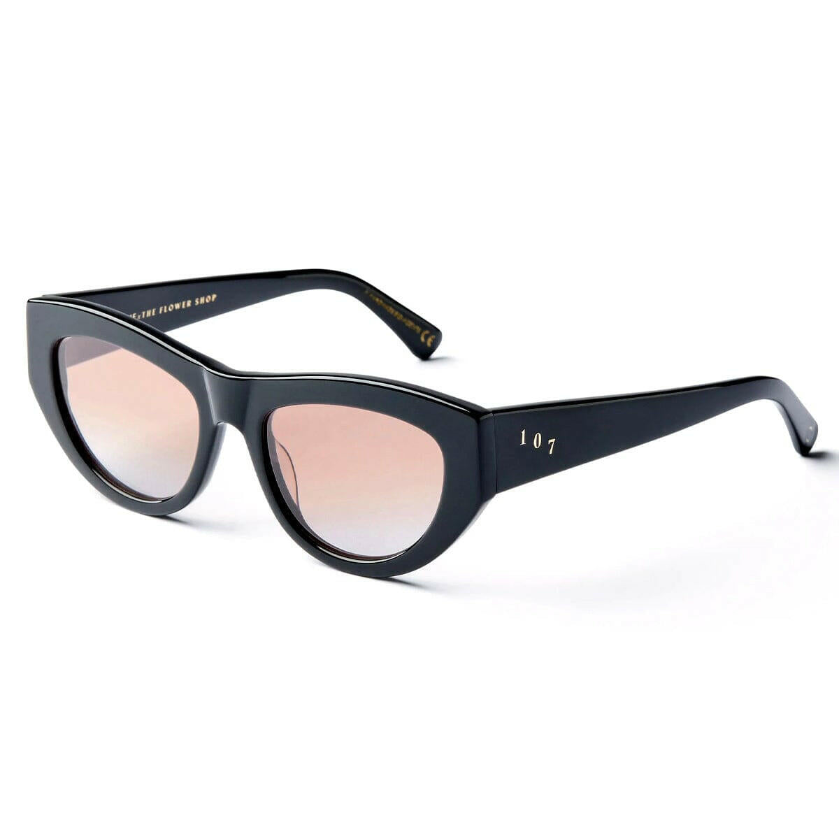 Epokhe - Candy X Flowershop Sunglasses Black Polished/Brown Gradient.