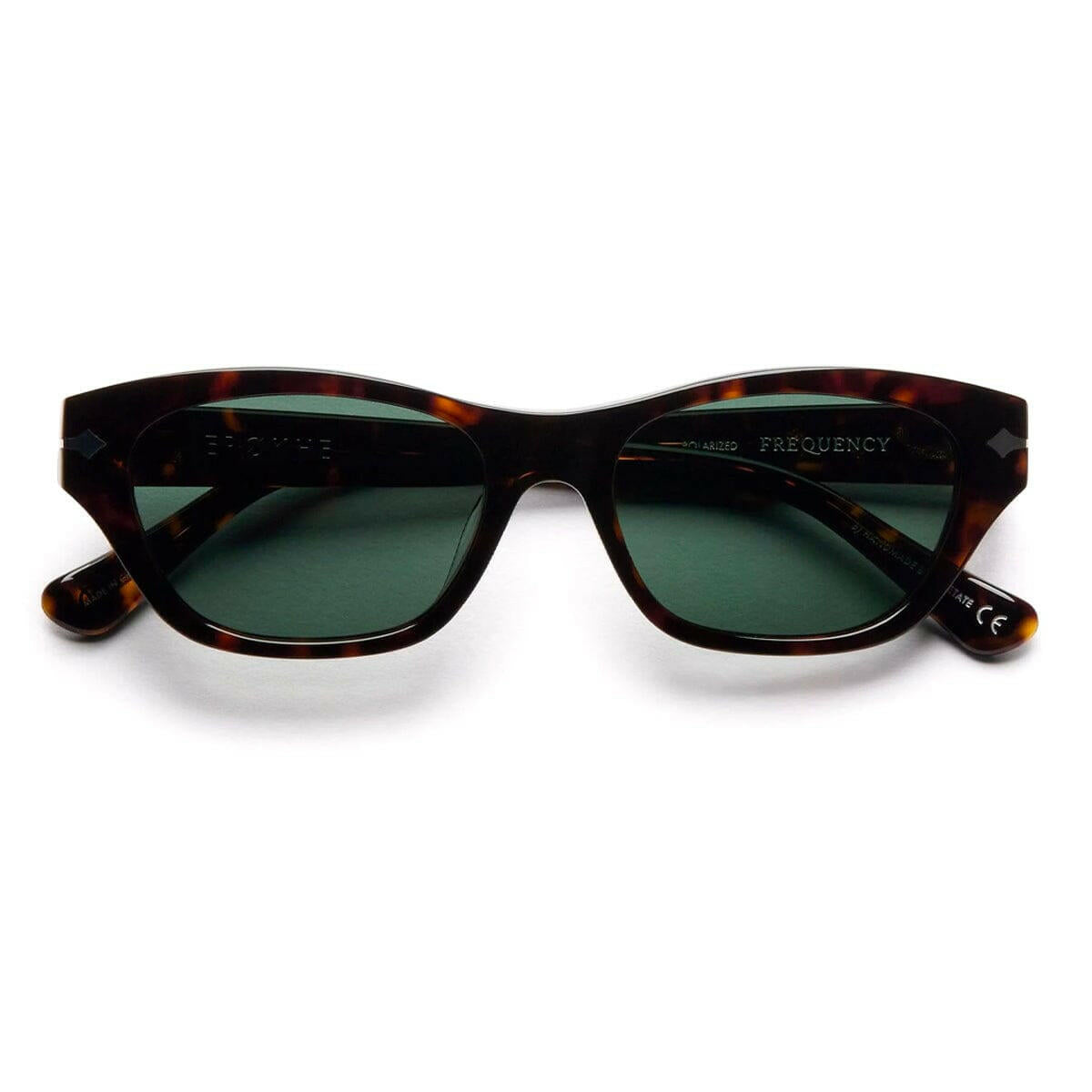 Epokhe - Frequency Sunglasses Tortoise Polished/Green Polarized.
