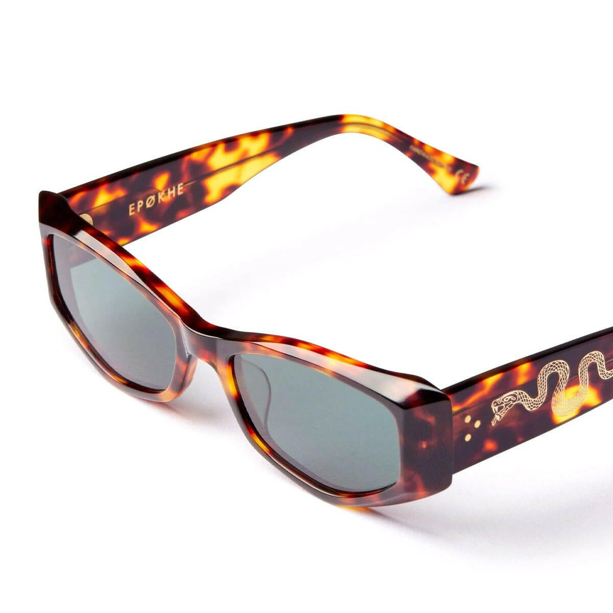 Epokhe - Guilty Sunglasses Tortoise Polished/Green.