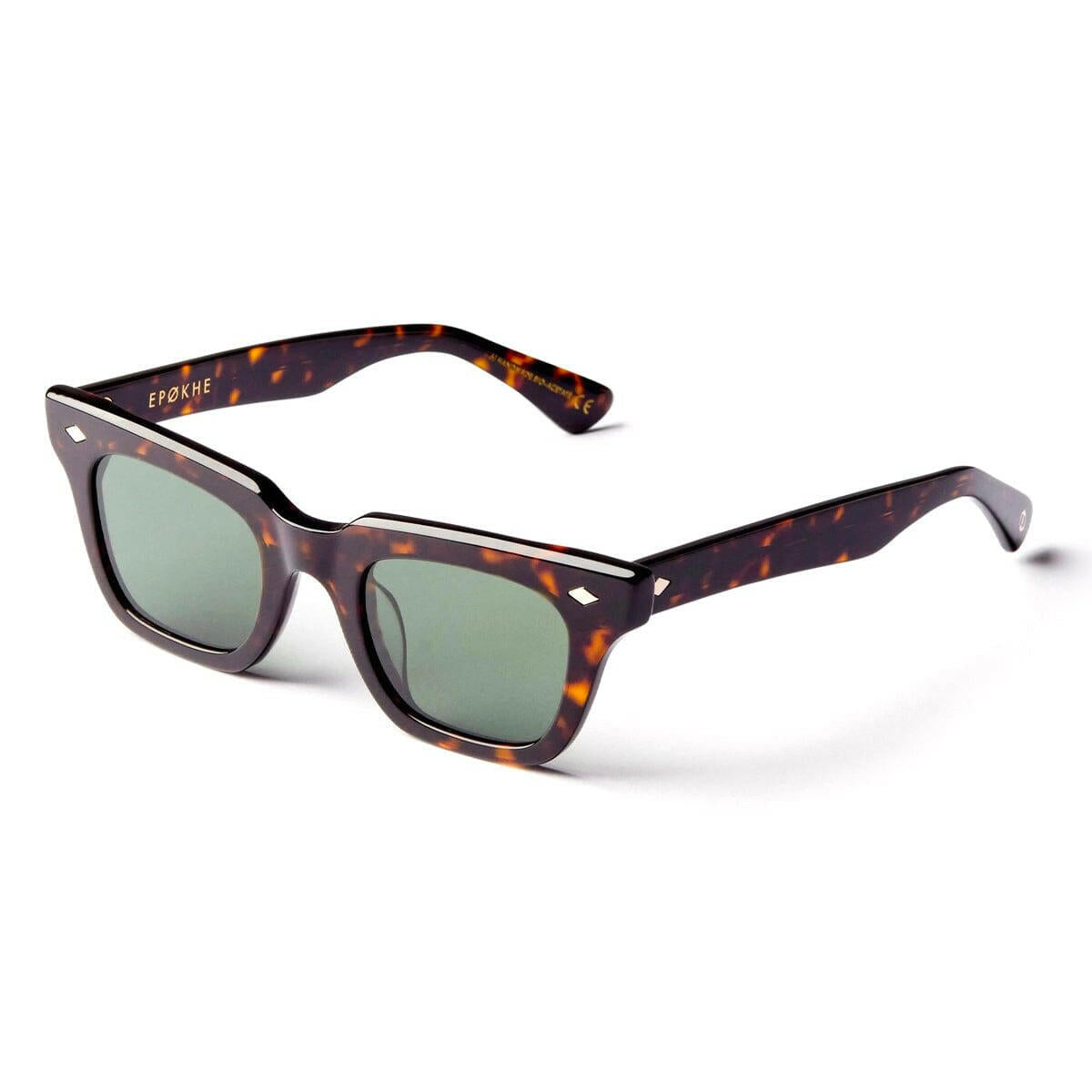 Epokhe - Stereo Sunglasses Tortoise Polished/Green Polarized.