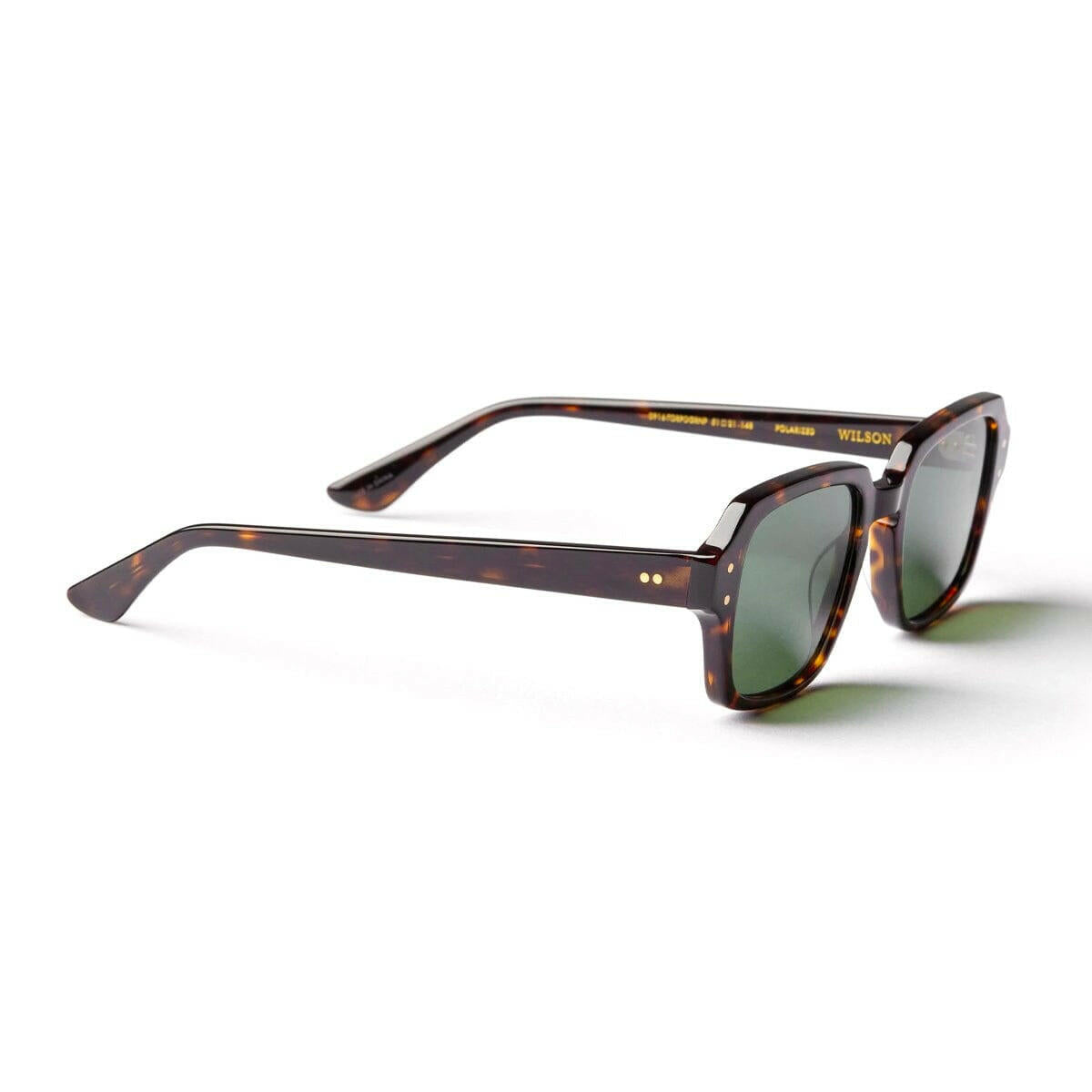Epokhe - Wilson Sunglasses Tortoise Polished/Green Polarized.