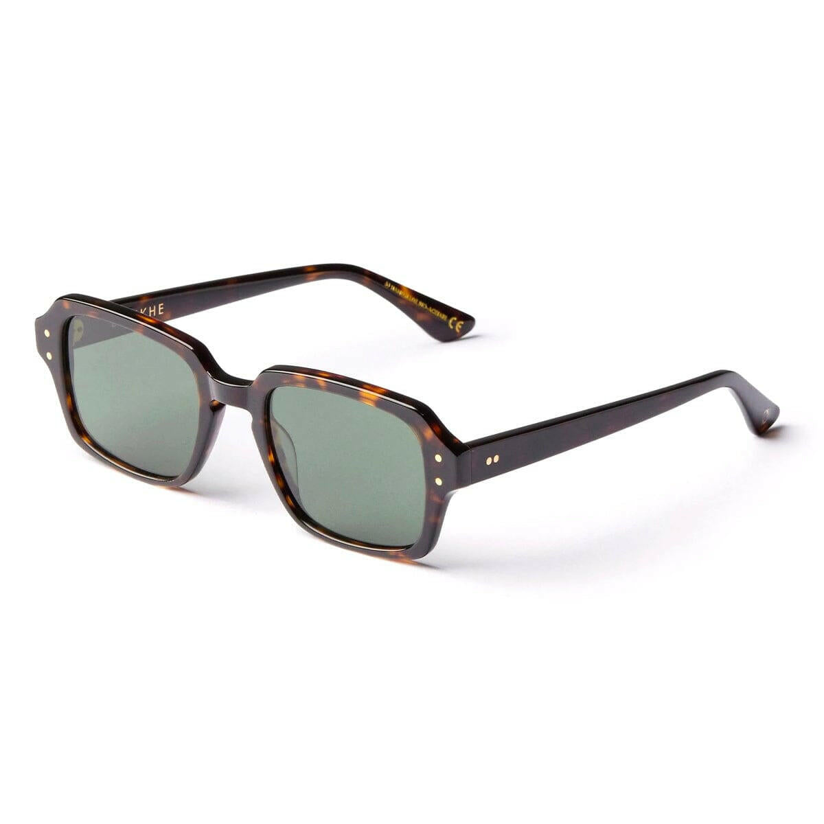 Epokhe - Wilson Sunglasses Tortoise Polished/Green Polarized.