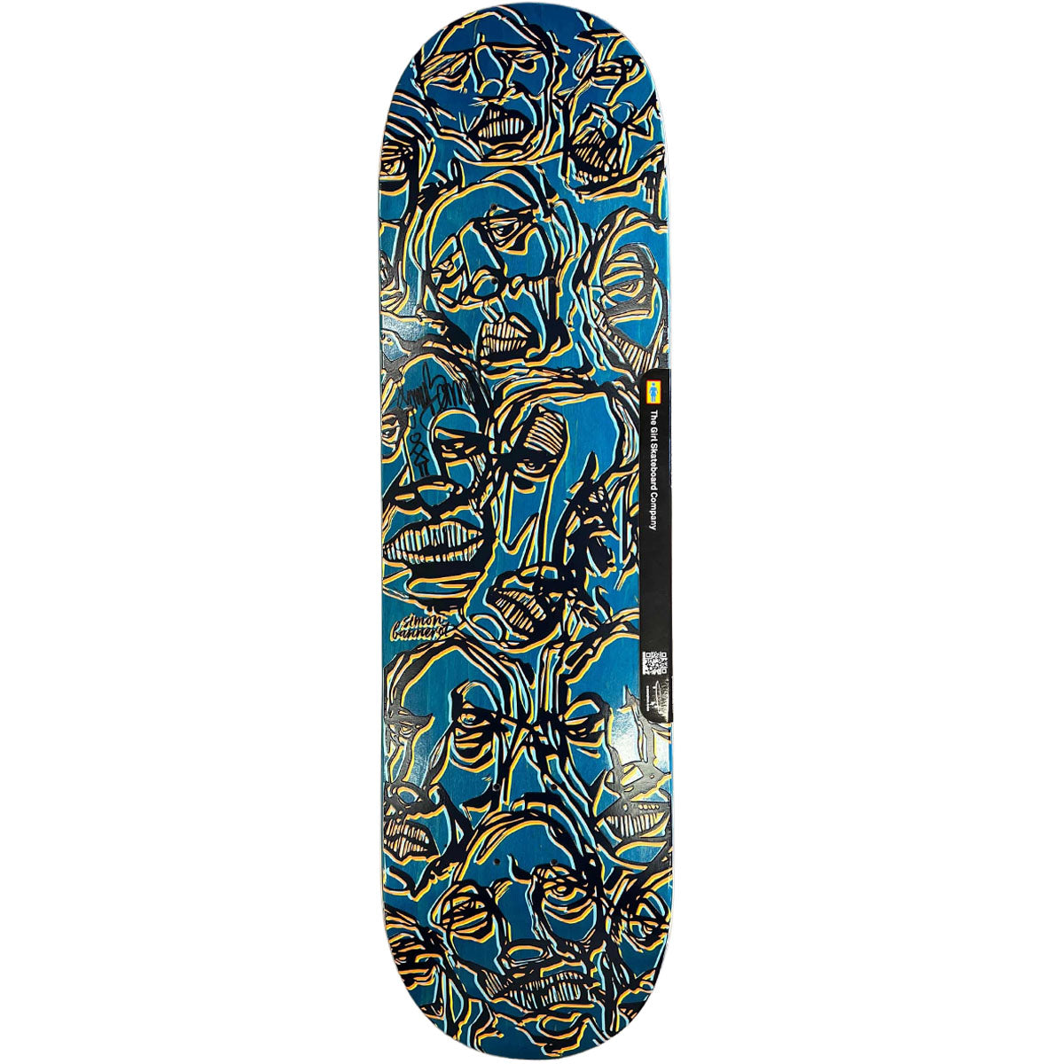Girl - SIGNED Simon Bannerot Saiz Faces 8.5 Skateboard Deck