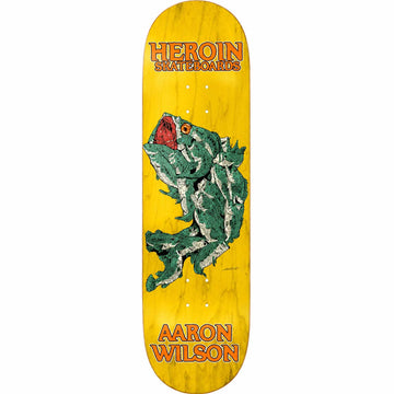 Heroin - Aaron Wilson Fish Yellow 8.75 Skateboard Deck