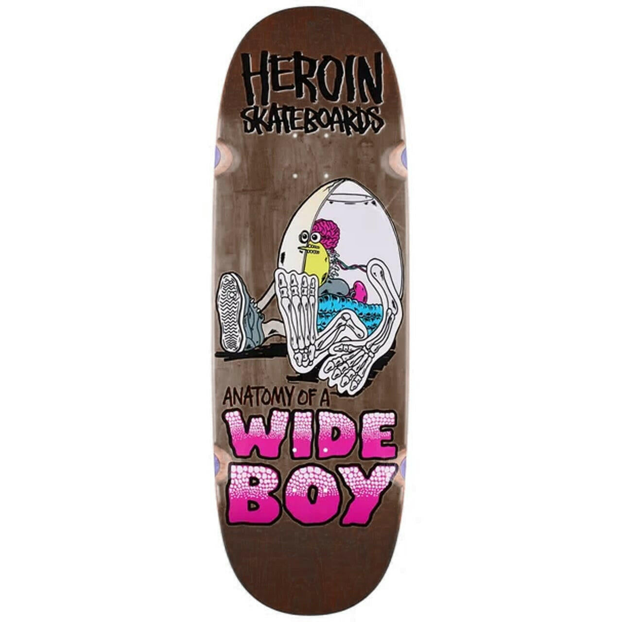 Heroin - Anatomy Of A Wide Boy 10.4 Skateboard Deck.