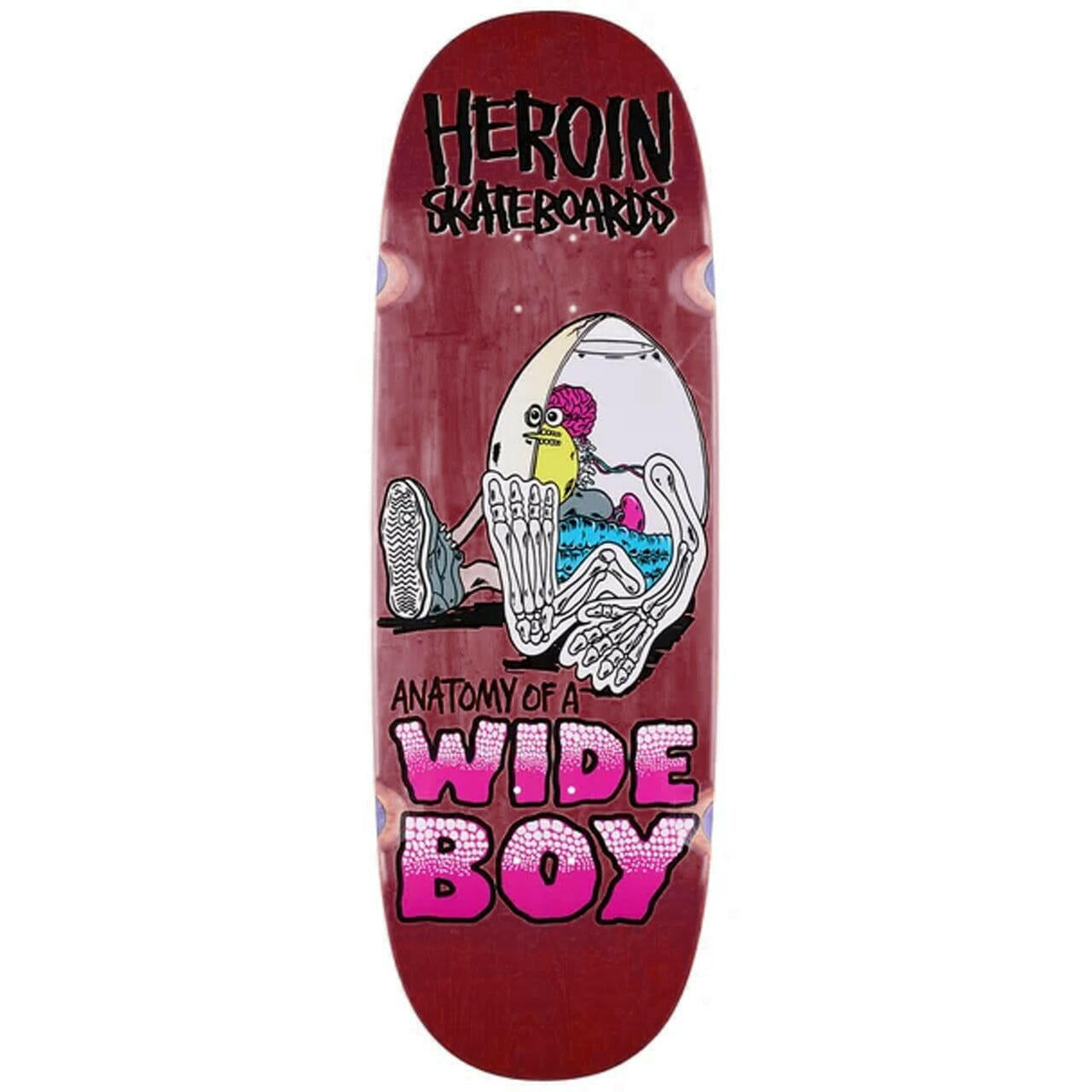 Heroin - Anatomy Of A Wide Boy 10.4 Skateboard Deck.