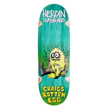 Heroin - Craig Questions Craig’s Rotten Egg 10.0 Skateboard Deck.