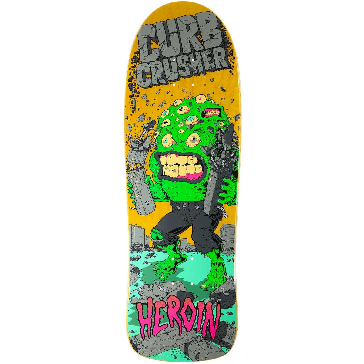 Heroin - Curb Crusher XL Barf 10.125 Skateboard Deck.