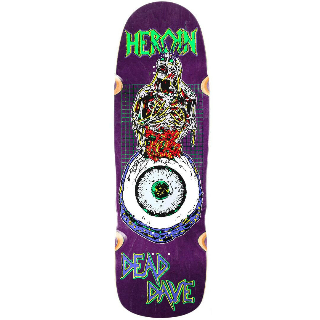 Heroin - Dead Dave Die Tonight 10.1 Skateboard Deck.