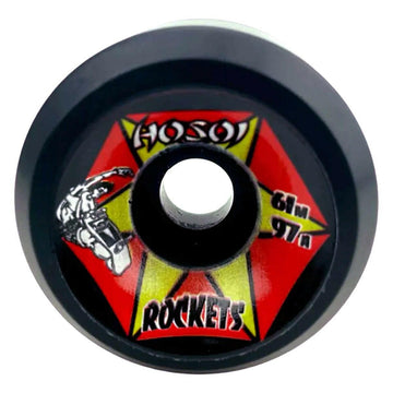 Hosoi - Rockets Black 61MM 97A Skateboard Wheels.
