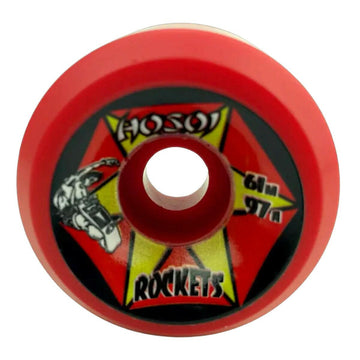 Hosoi - Rockets Red 61MM 97A Skateboard Wheels.