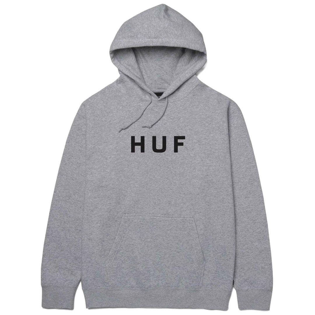 Huf - Essentials OG Logo Hoodie Grey Heather.