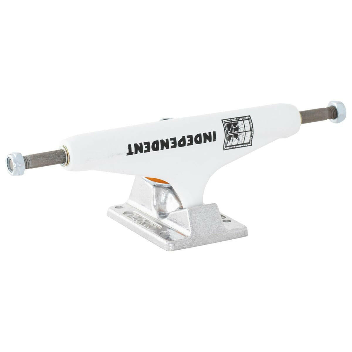 Independent - Evan Smith White/Silver 144 Skateboard Trucks.