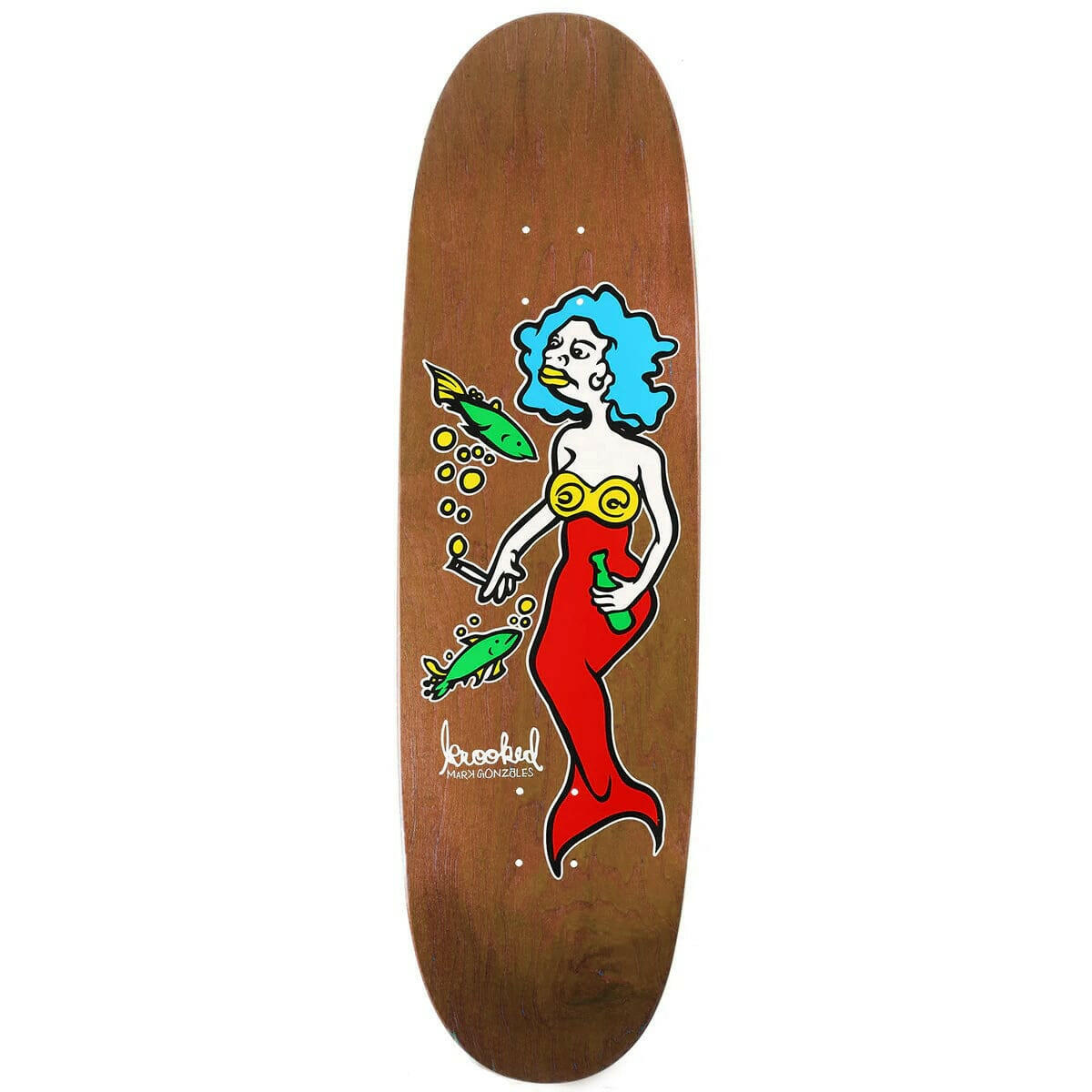 Krooked - Gonz Mermaid Re-Colour 9.1 Skateboard Deck.