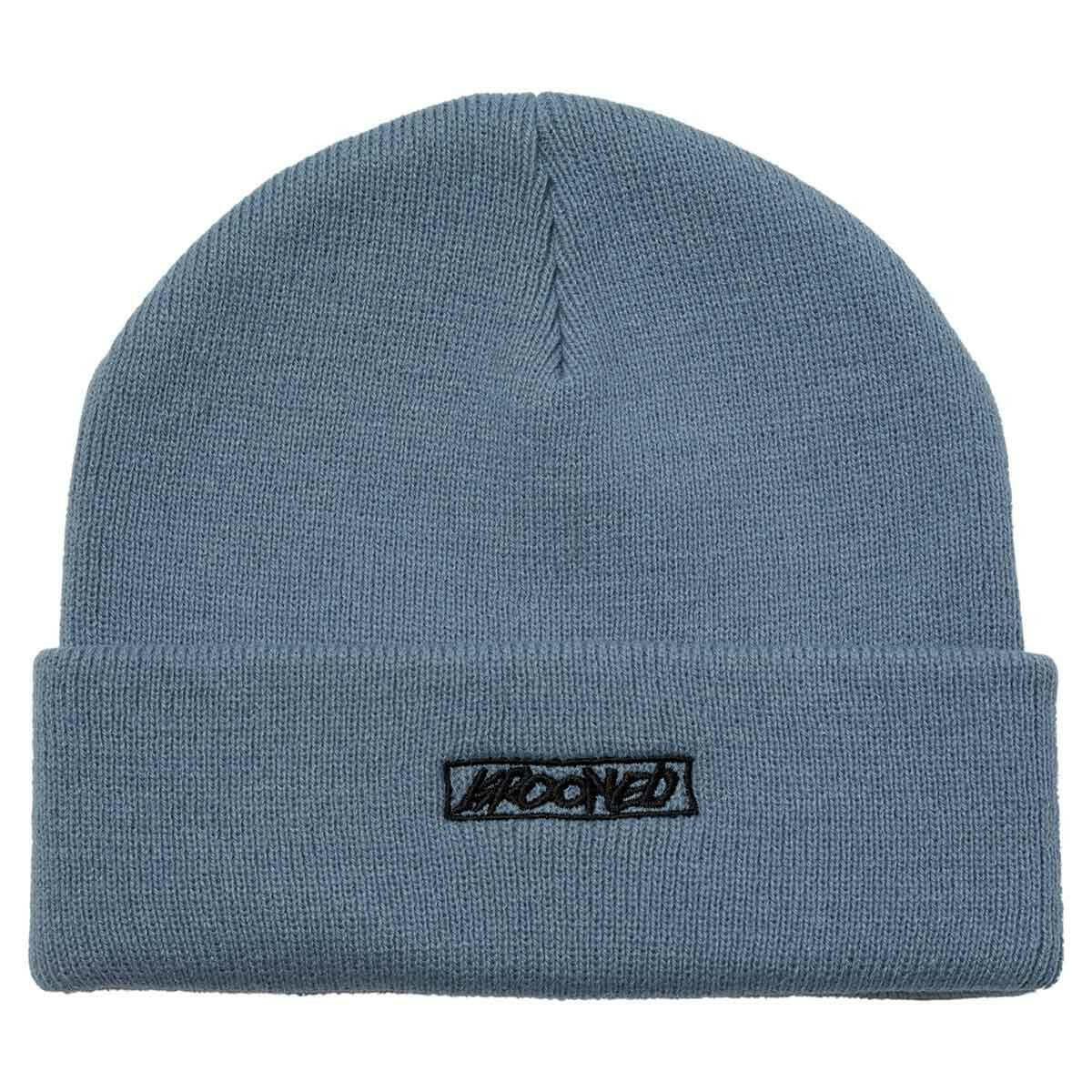 Krooked - Moonsmile Script Cuff Beanie Blue/Black.