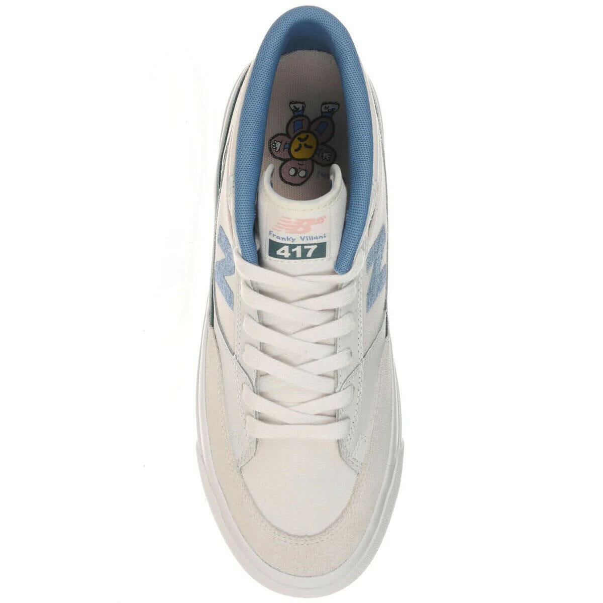 New Balance - Franky Villani 417 Shoes White/Baby Blue.