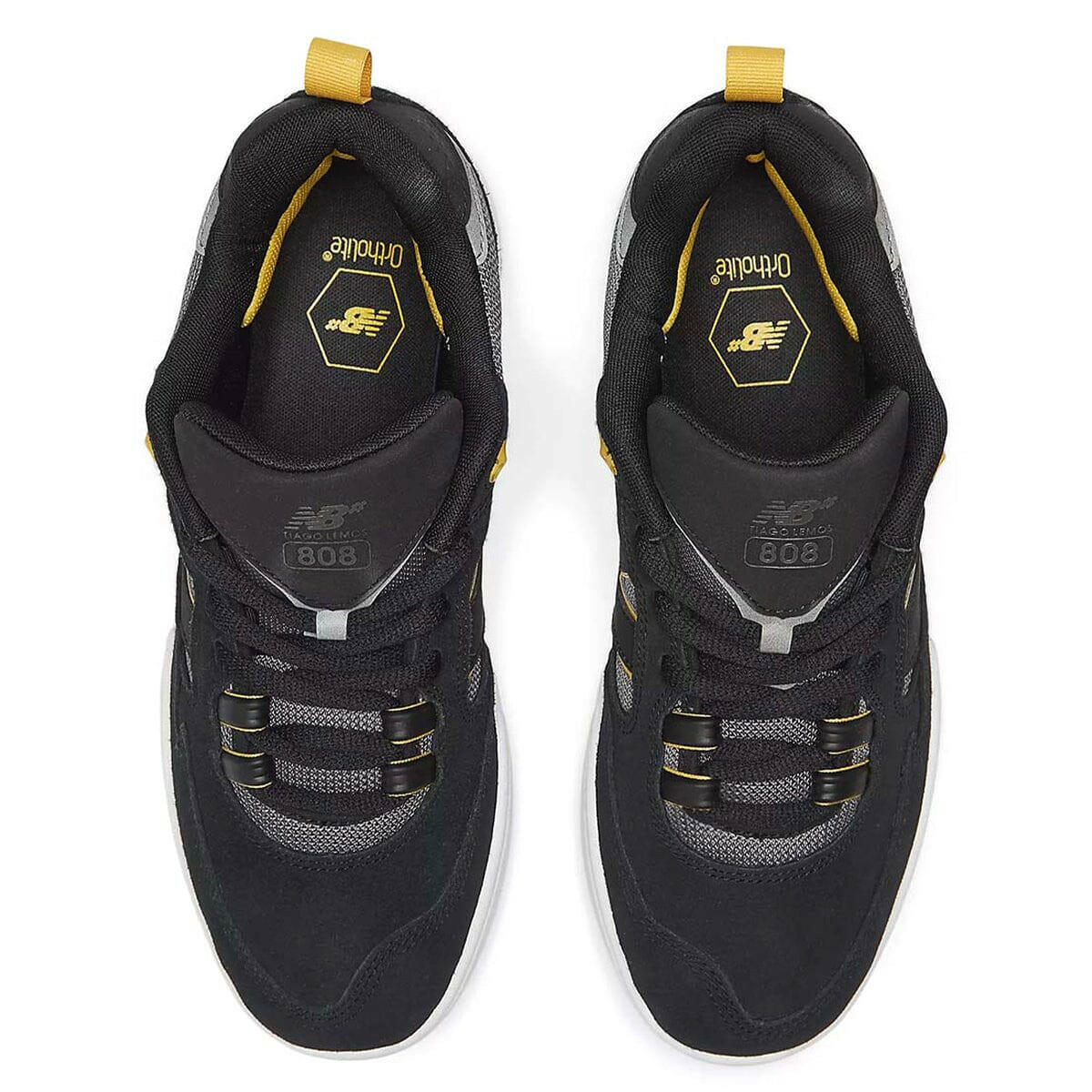 New Balance - Tiago Lemos 808 Shoes Black/Yellow.