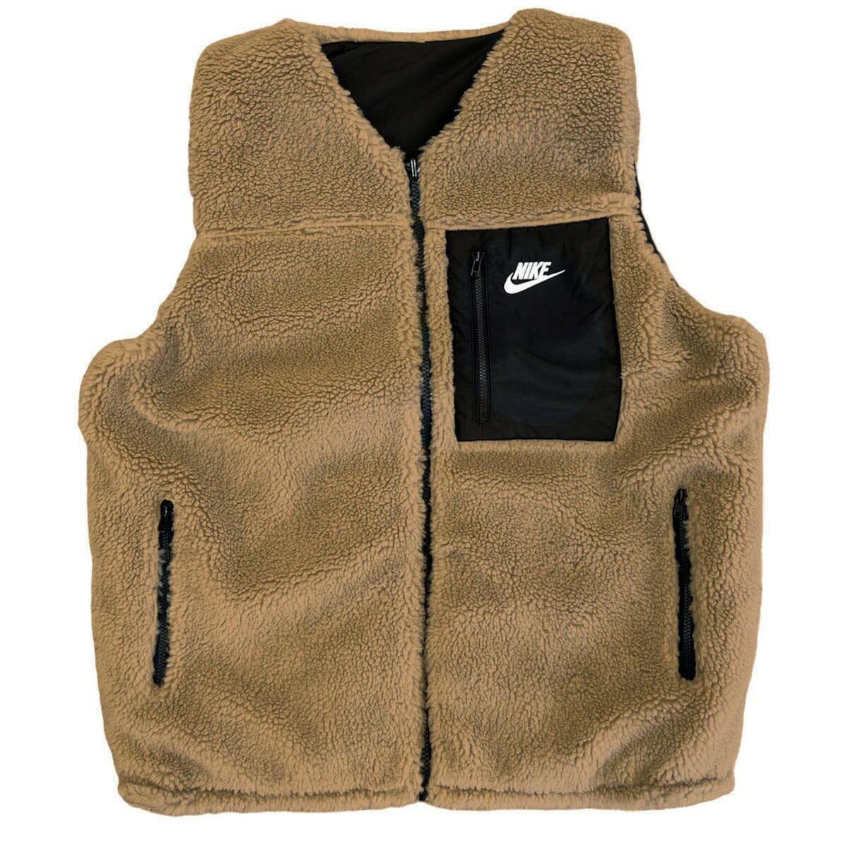 Nike - Winter Sherpa Vest Khaki/Black.