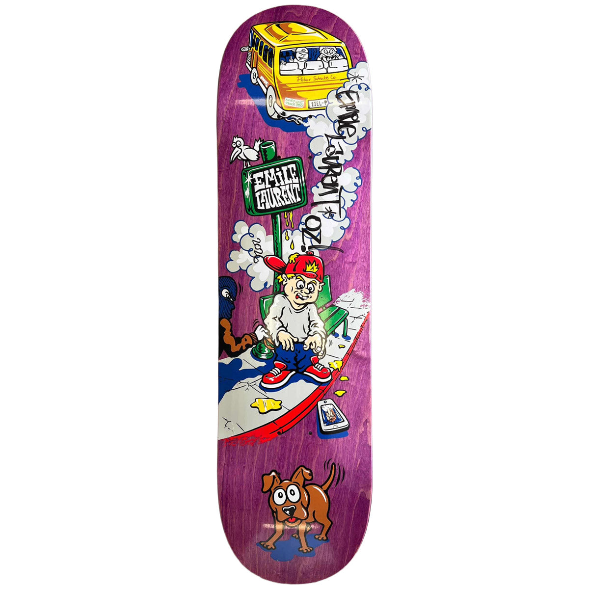 Polar - SIGNED Emile Laurent Bus Stop 8.25 Skateboard Deck