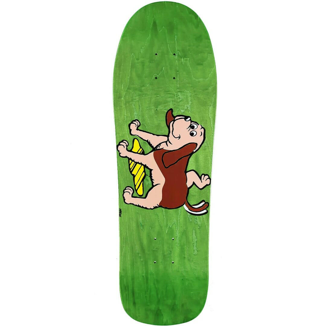 Prime - Marc McKee Sticker-O-Rama Dog Pee Green 9.75 Skateboard Deck.