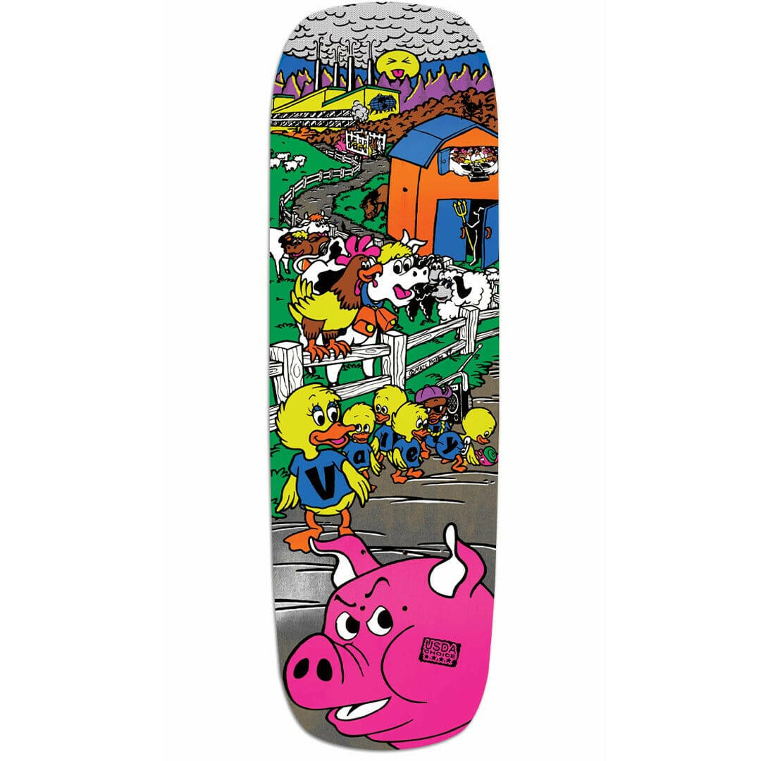 Prime - Mike Vallely Barnyard Black 9.5 Reissue Skateboard Deck.