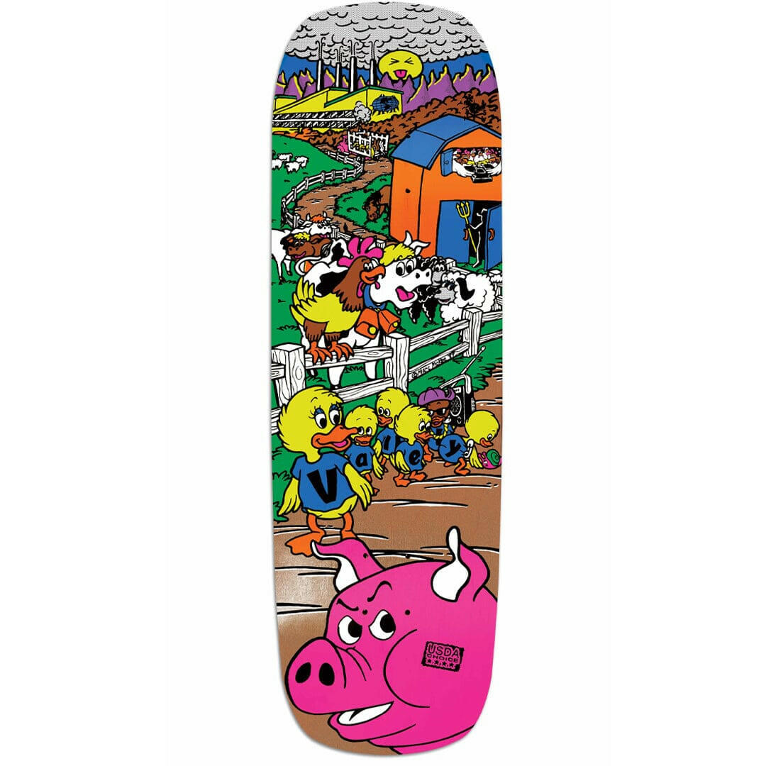Prime - Mike Vallely Barnyard Brown 9.5 Reissue Skateboard Deck.