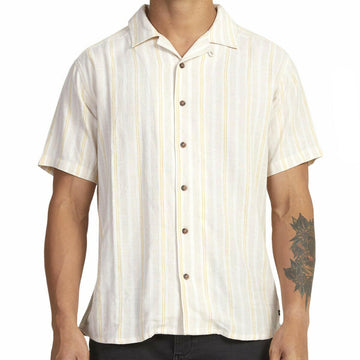 RVCA - Beat Stripe Shirt Sand.