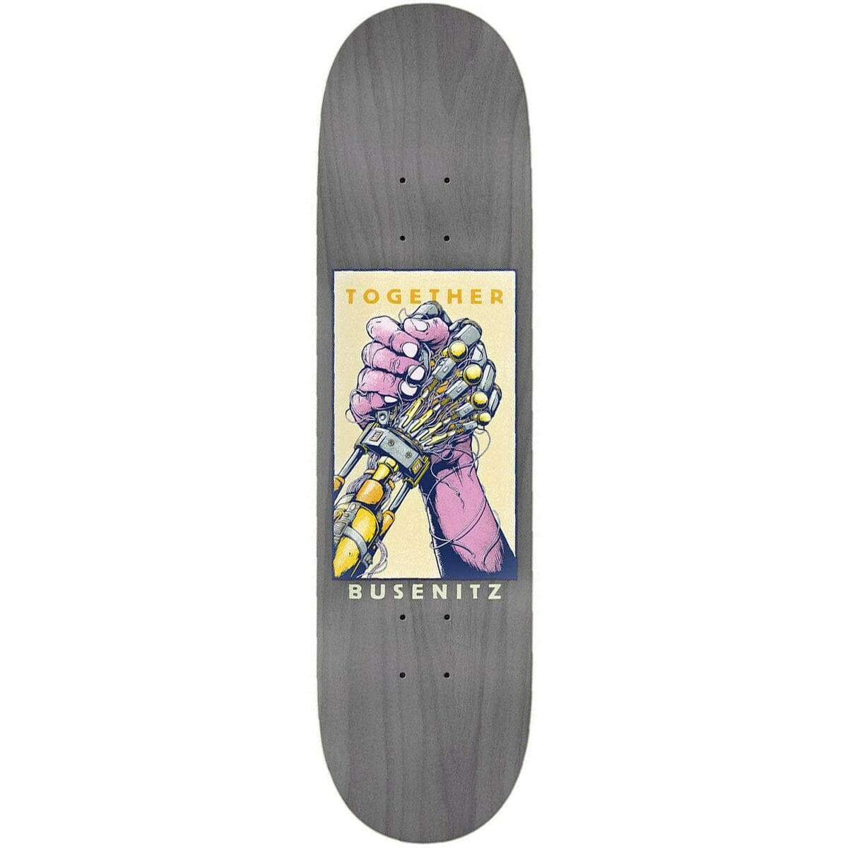 Real - Dennis Busenitz Together Grey 8.25 Skateboard Deck.
