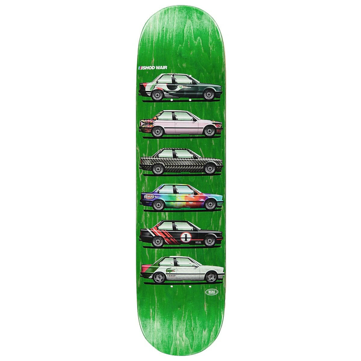 Real - Ishod Wair Customs Twin Tail 8.0 Skateboard Deck.