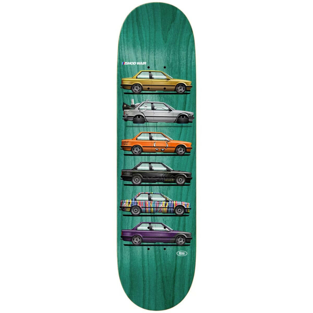 Real - Ishod Wair Customs Twin Tail Slick 8.3 Skateboard Deck.