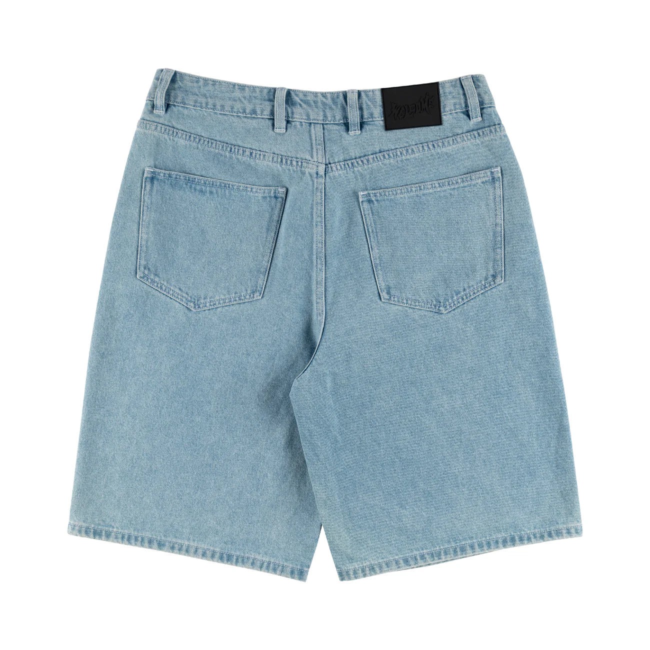 Welcome - Linger Baggy Denim Shorts Washed Blue.