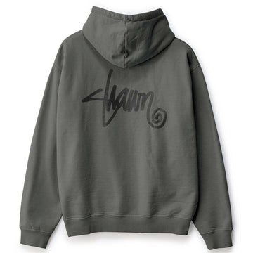 S/Double - Shawn Script Hoodie Steel Grey.