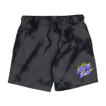 Santa Cruz - Inferno Stack Youth Track Shorts Black Tie Dye.