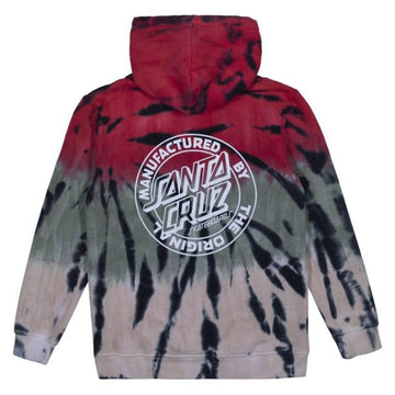 Santa Cruz - MFG Dot Youth Hoodie Light Green Tie Dye.