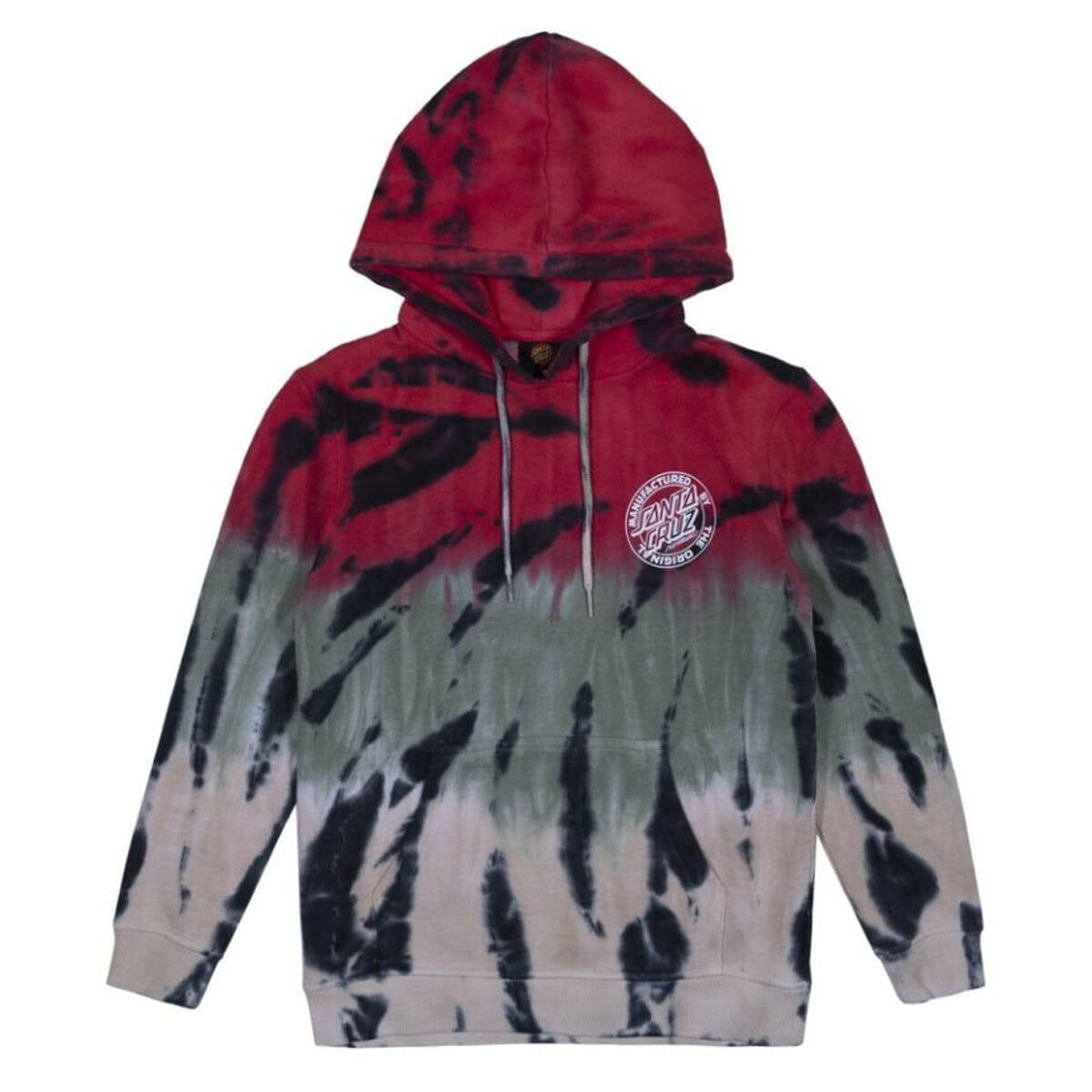 Santa Cruz - MFG Dot Youth Hoodie Light Green Tie Dye.