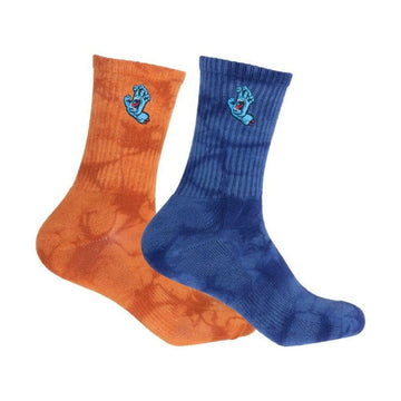 Santa Cruz - Screaming Hand Crew 2 Pack Youth Socks.