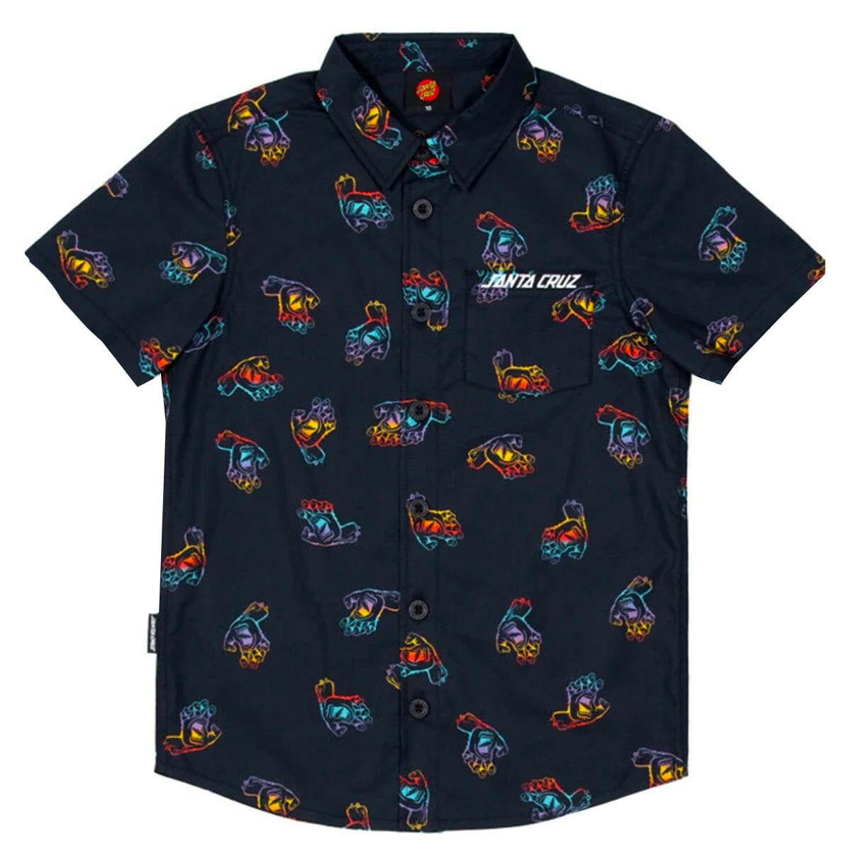 Santa Cruz - Screaming Hand Youth Shirt Black.