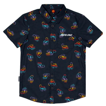 Santa Cruz - Screaming Hand Youth Shirt Black.